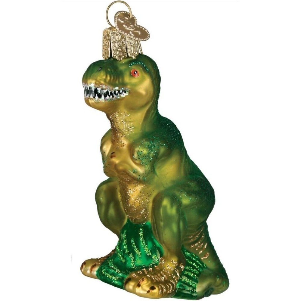 Old World Christmas T-Rex Glass Blown Ornament Brand New